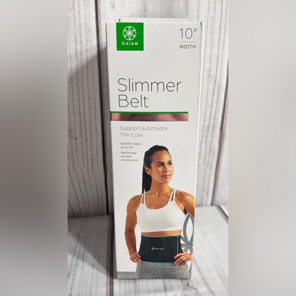 NWT-Gaiam Unisex Design Waist Trimmer Slimmer Belt Sweat Band - Picture 6 of 11